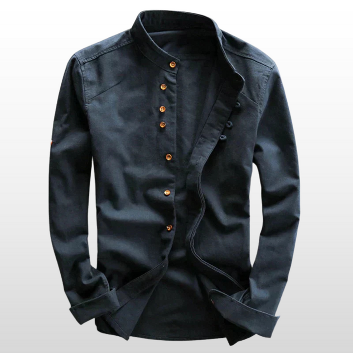 Gavin – Stand Collar Slim Shirt