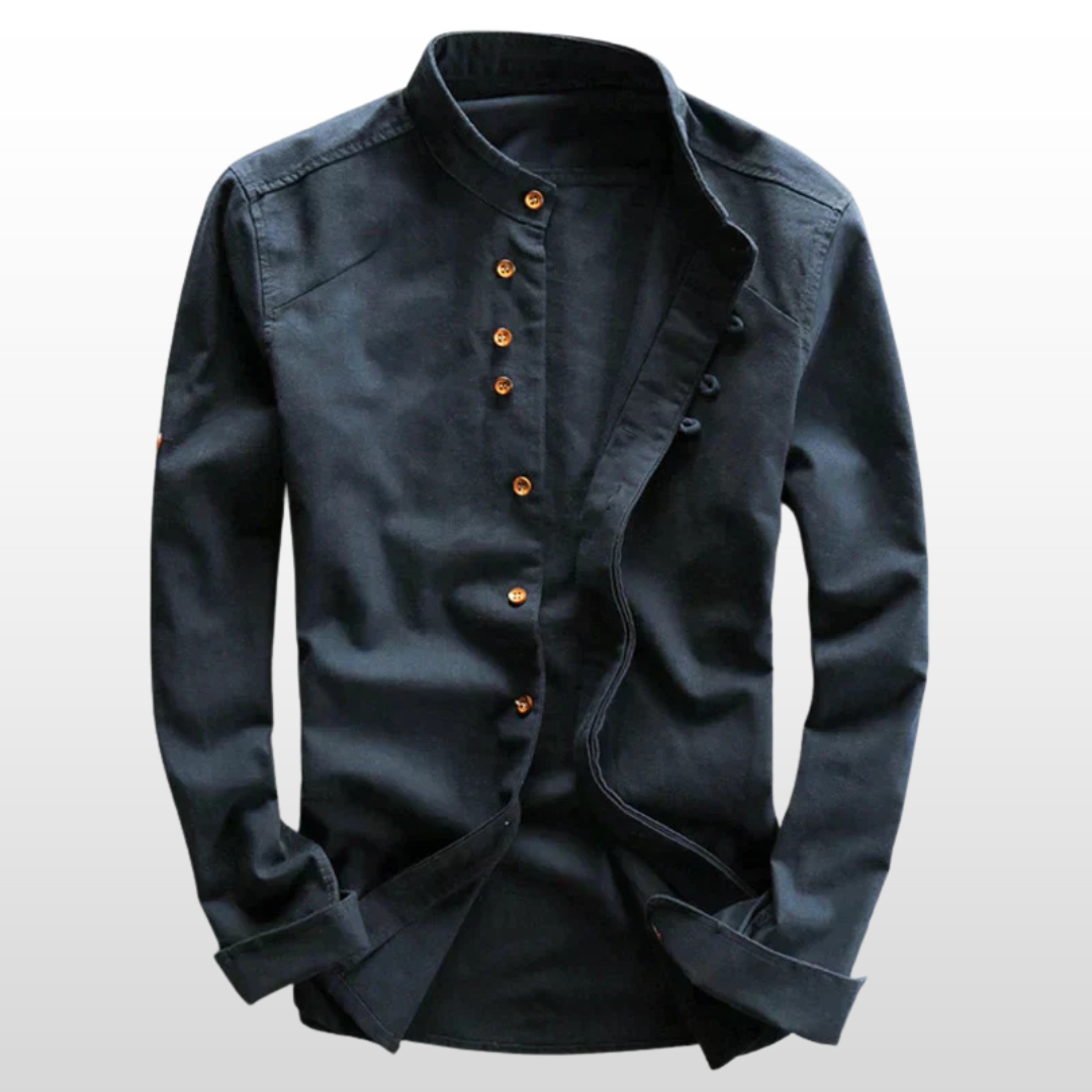 Gavin – Stand Collar Slim Shirt