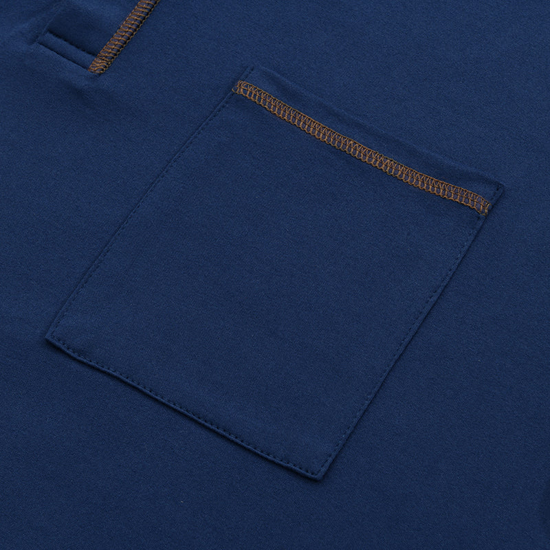 Ethan – Colorblock Henley Tee