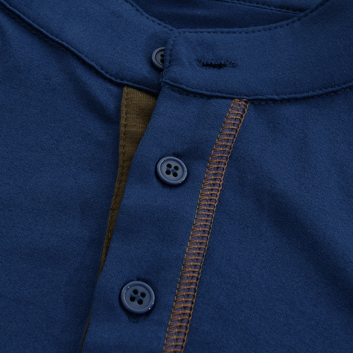 Ethan – Colorblock Henley Tee