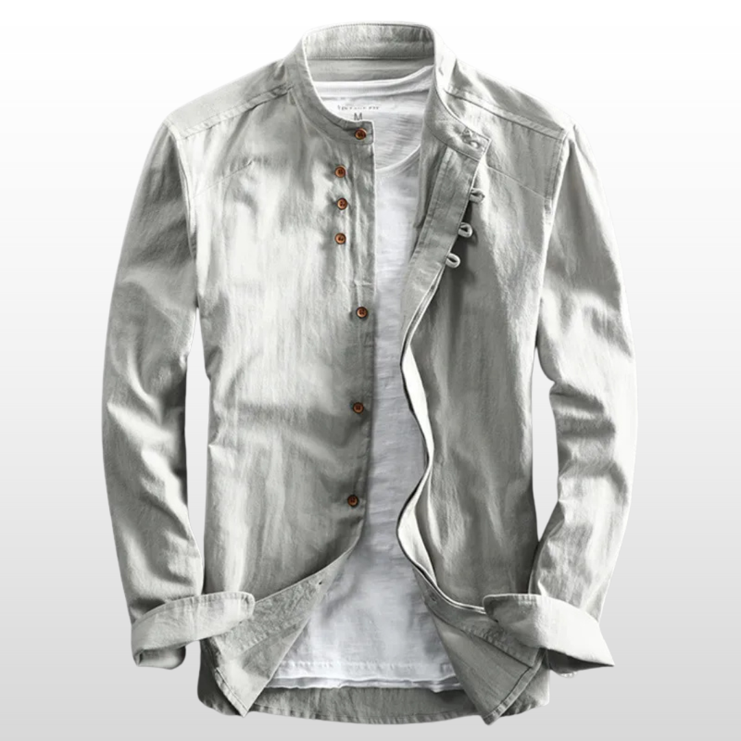 Gavin – Stand Collar Slim Shirt