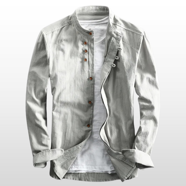 Gavin – Stand Collar Slim Shirt