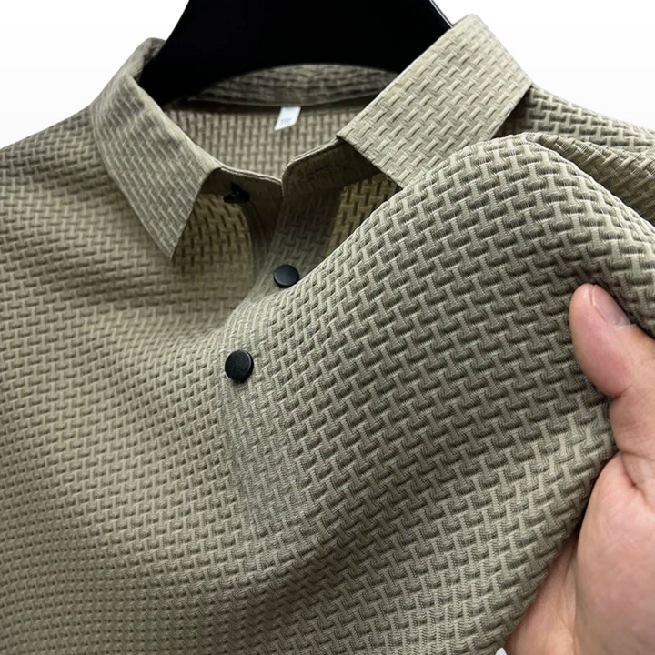 Liam – Textured Knit Polo