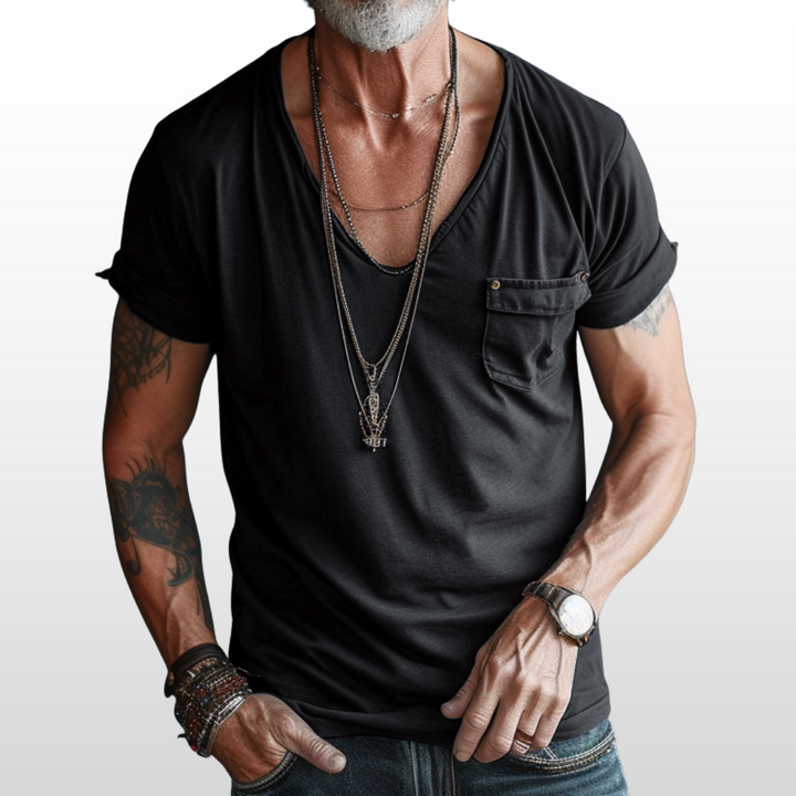 Logan – V-Neck Pocket Tee