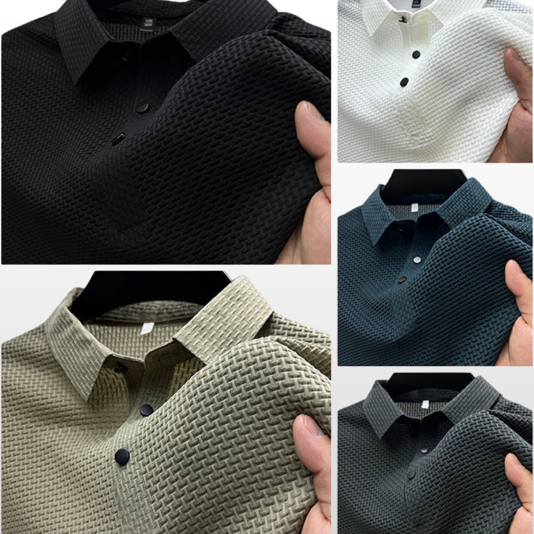Liam – Textured Knit Polo