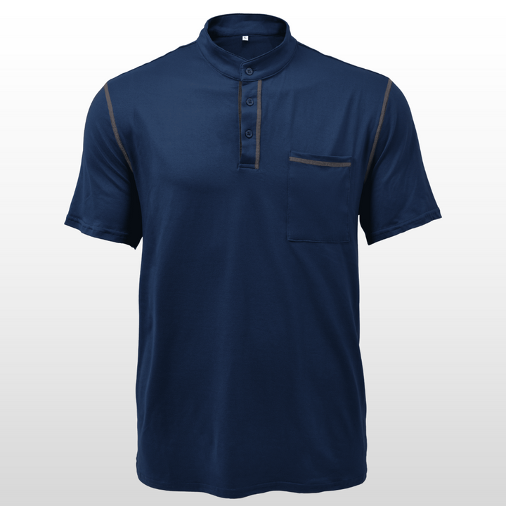 Ethan – Colorblock Henley Tee