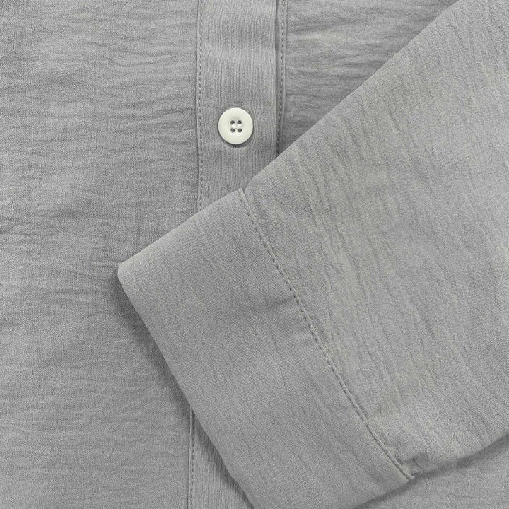 Caleb – Cotton Linen Lapel Shirt