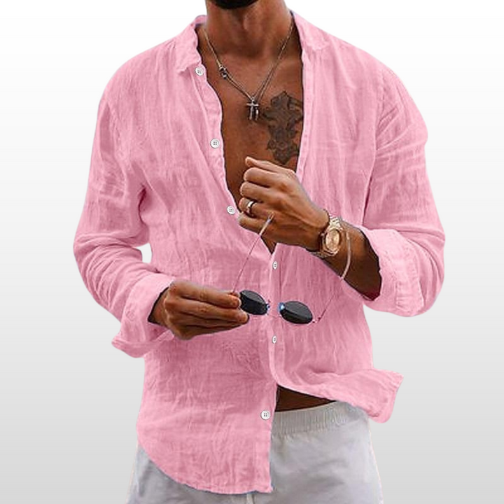 Ryan – Linen Blend Long Shirt
