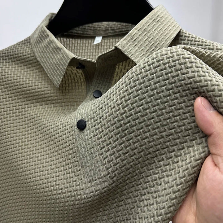 Liam – Textured Knit Polo