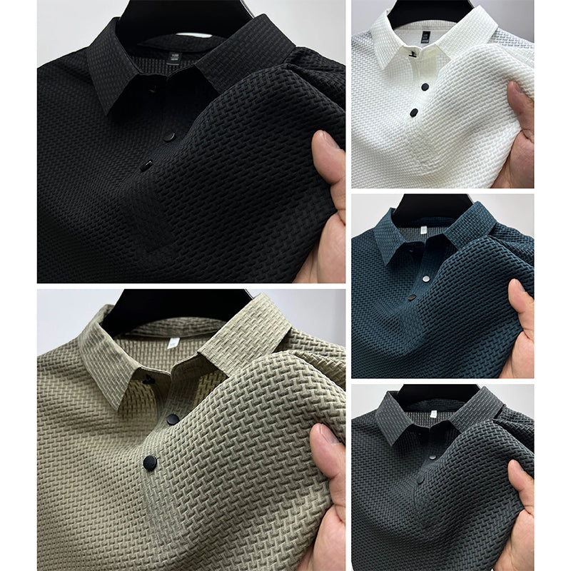 Liam – Textured Knit Polo