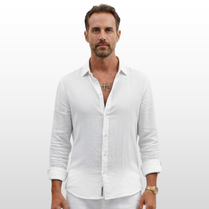 Ryan – Linen Blend Long Shirt